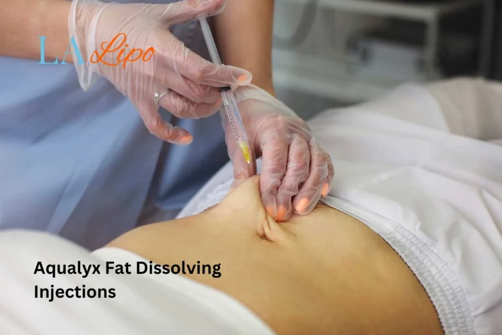 woman having fat dissolving injections Brent Park in the stomach