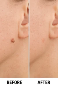 Skin tags removal Brent Park before and after
