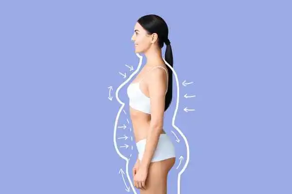 image of woman experiencing fat reduction treatment Brent Park