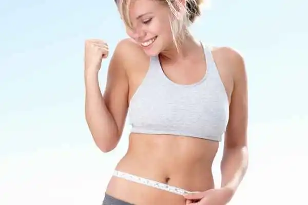 woman happy after fat reduction treatment Brent Park