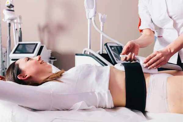 woman having body sculpting to help improve her body image and her mental health Brent Park