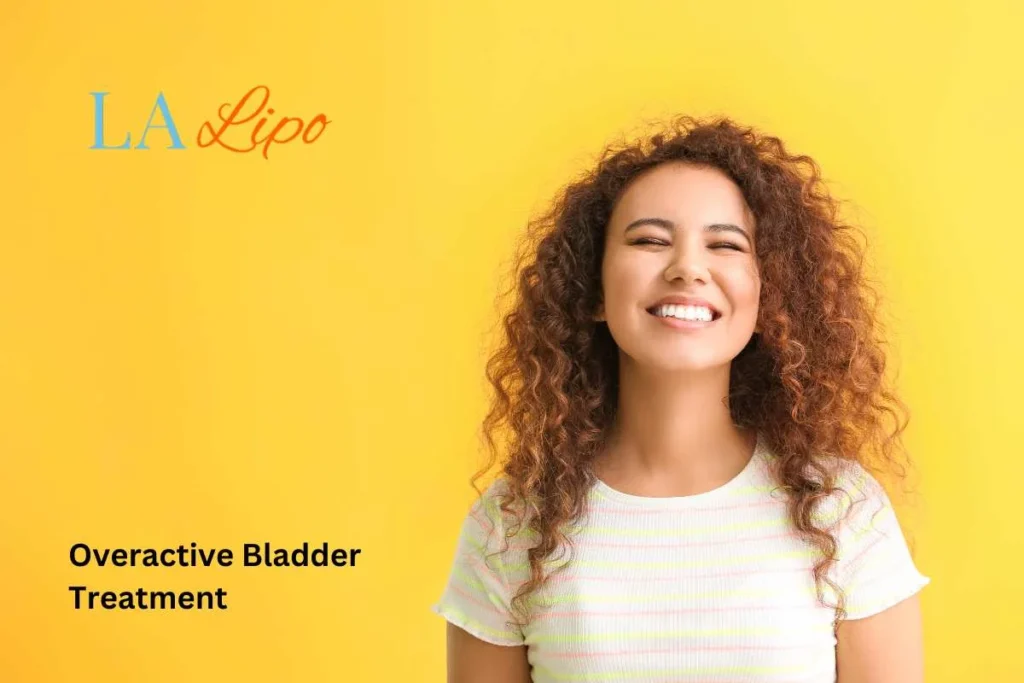 woman smiling about overactive bladder treatment Brent Park solutions