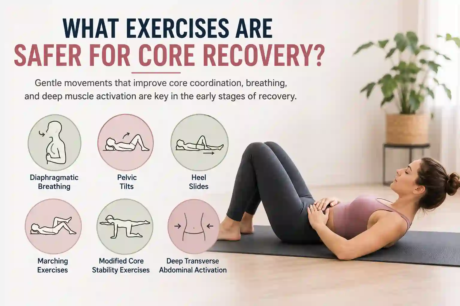 Which exercises may help diastasis recti Brent Park?